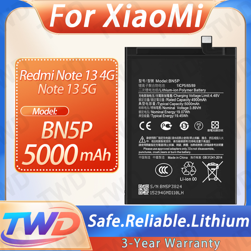 Xiaomi Power Tools - Bateria BN5P 5000mAh do Xiaomi Redmi