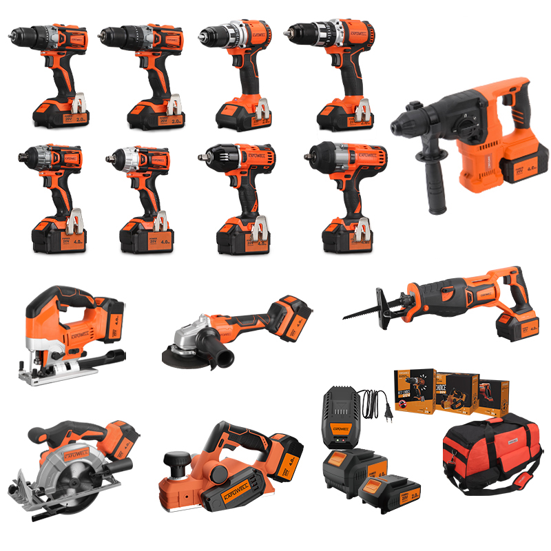 Power Tools Combo Kits - Zestawy narzędzi akumulatorowych KAFUWELL PA4500-72H 20V,