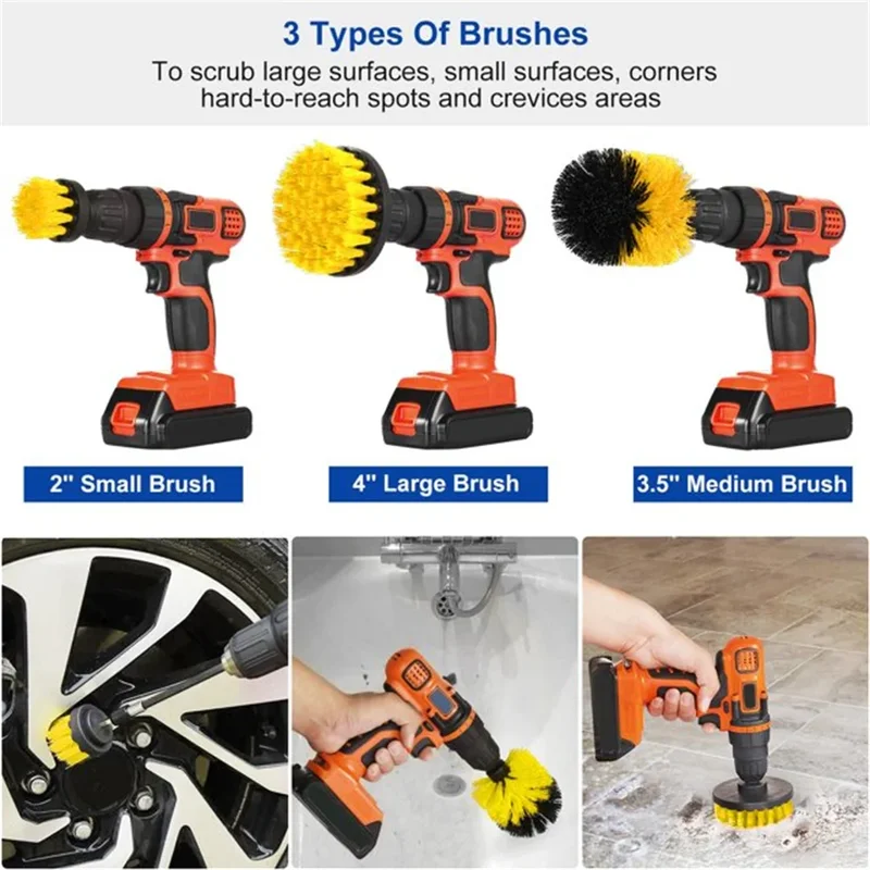 Power Z Tools - Zestaw szczotek do wiertarki - 3