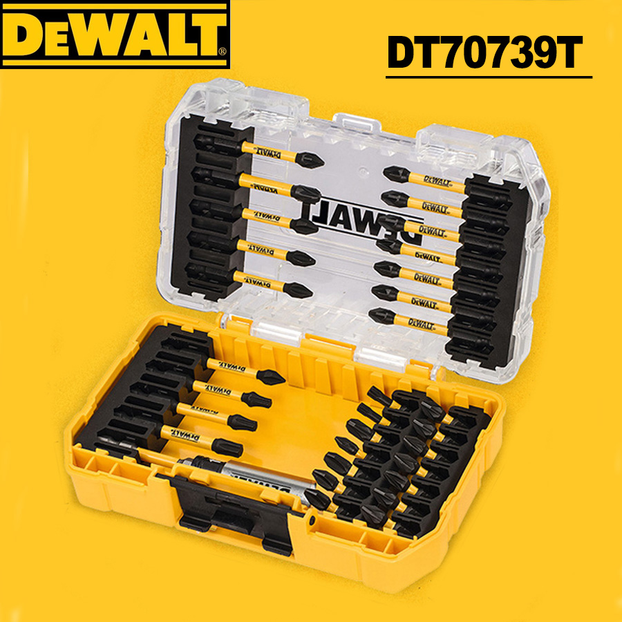 Power Tools Yellow And Black - Zestaw wkrętaków DeWalt 31-częściowy / Zestaw
