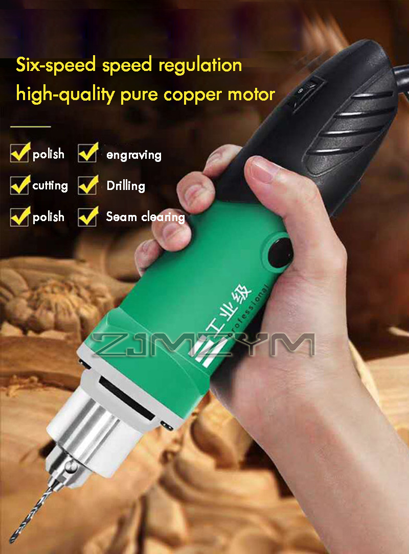 Power Z Tools - 6-stopniowa, regulowana prędkość, mocna grawerka, wiertarka