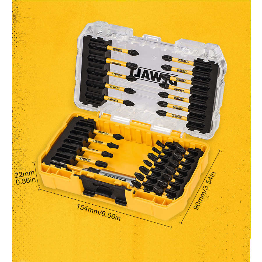 Zestaw wkrętaków DeWalt 31-czę – Power Tools Yellow And Black recenzja i cena